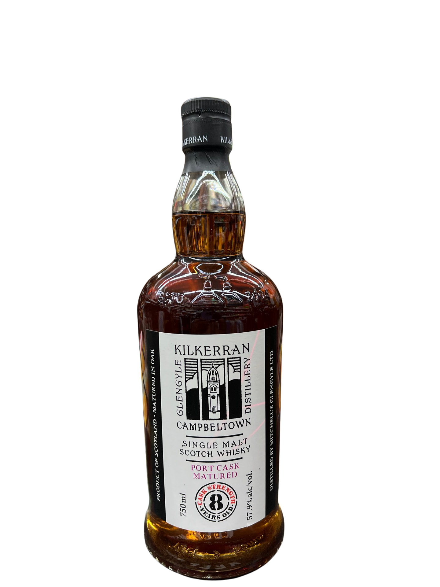 Glengyle Distillery Kilkerran Port Cask Matured 8 Year Old Single Malt Scotch Whisky 750ml