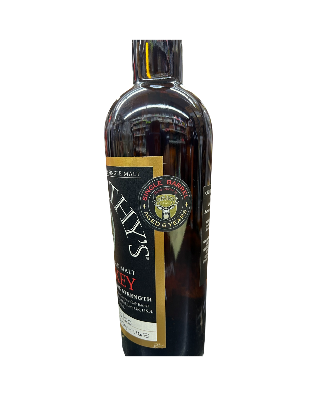 Clear Creek McCarthy's Oregon 6 Year Old Single Malt Cask Single Barrel Select By Seven Grand Whiskey
