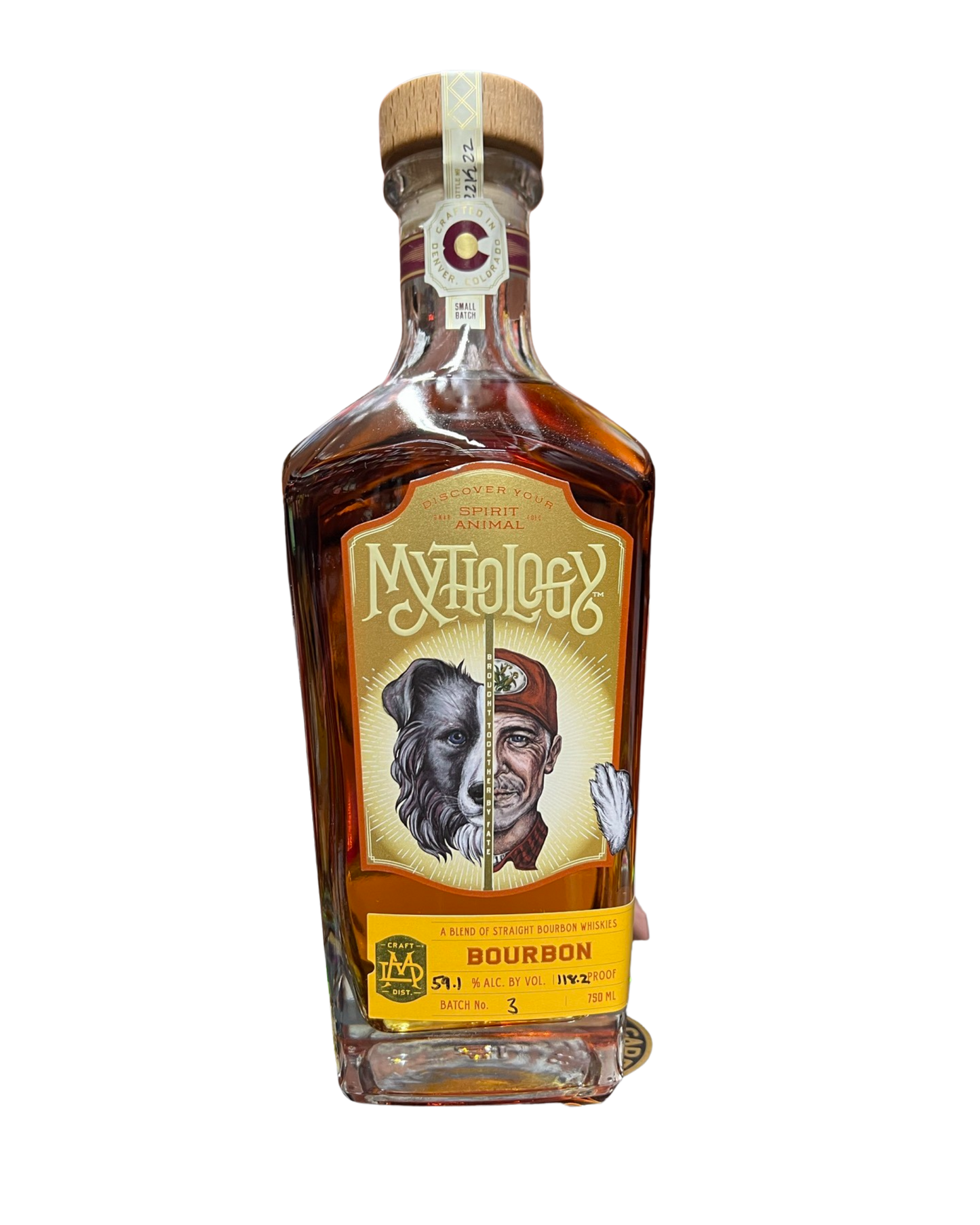 Mythology Distillery Best Friend Straight Bourbon Whiskey 750ml