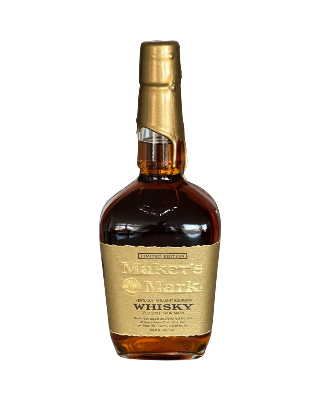 1994 Maker's Mark Gold Label Wax Seal Limited Edition Kentucky Straight Bourbon Whisky 750ml
