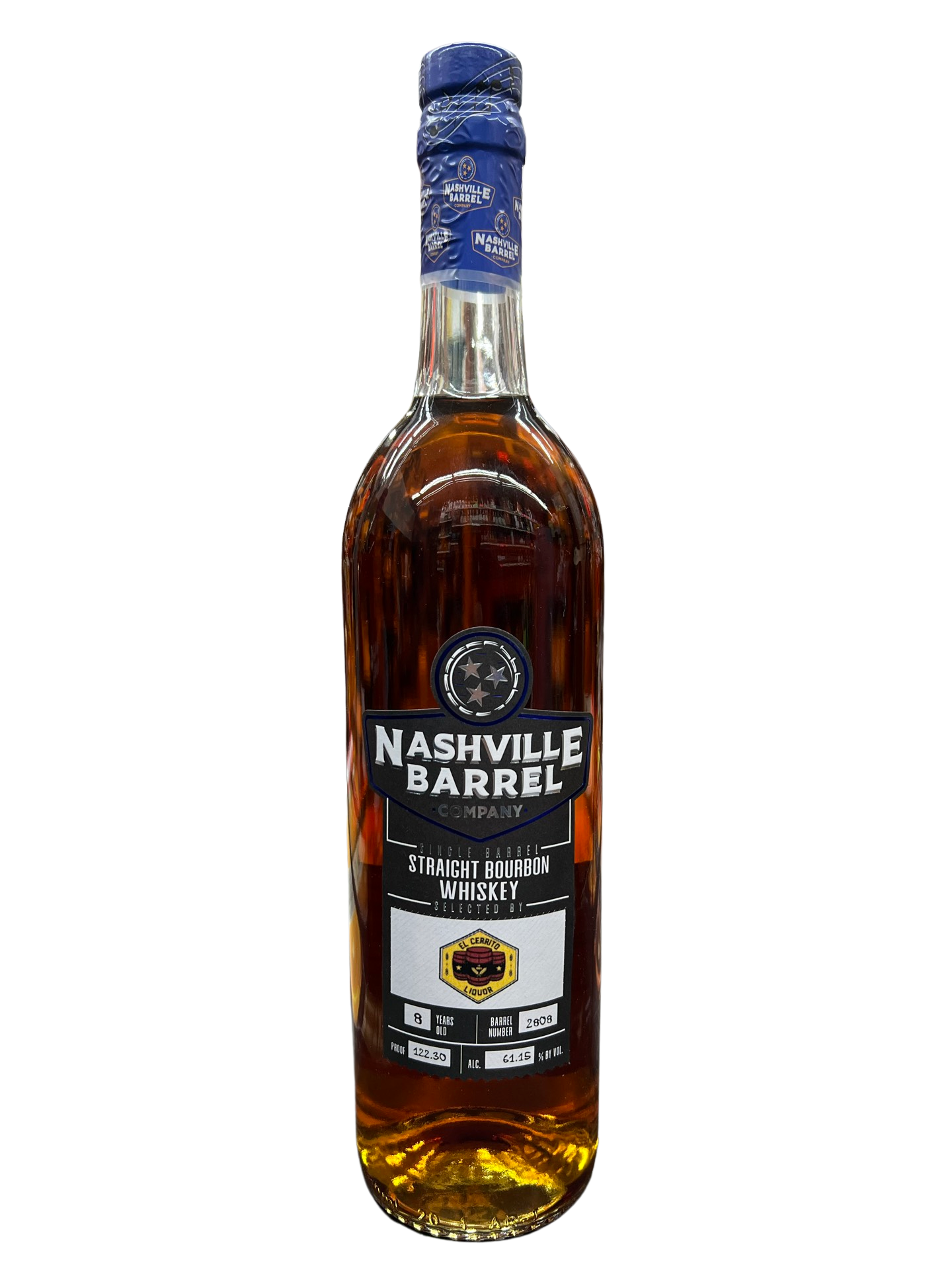 Nashville 8 Year Old Single Barrel EL Cerrito Liquor Store Pick Kentucky Straight Bourbon Whiskey 750ml
