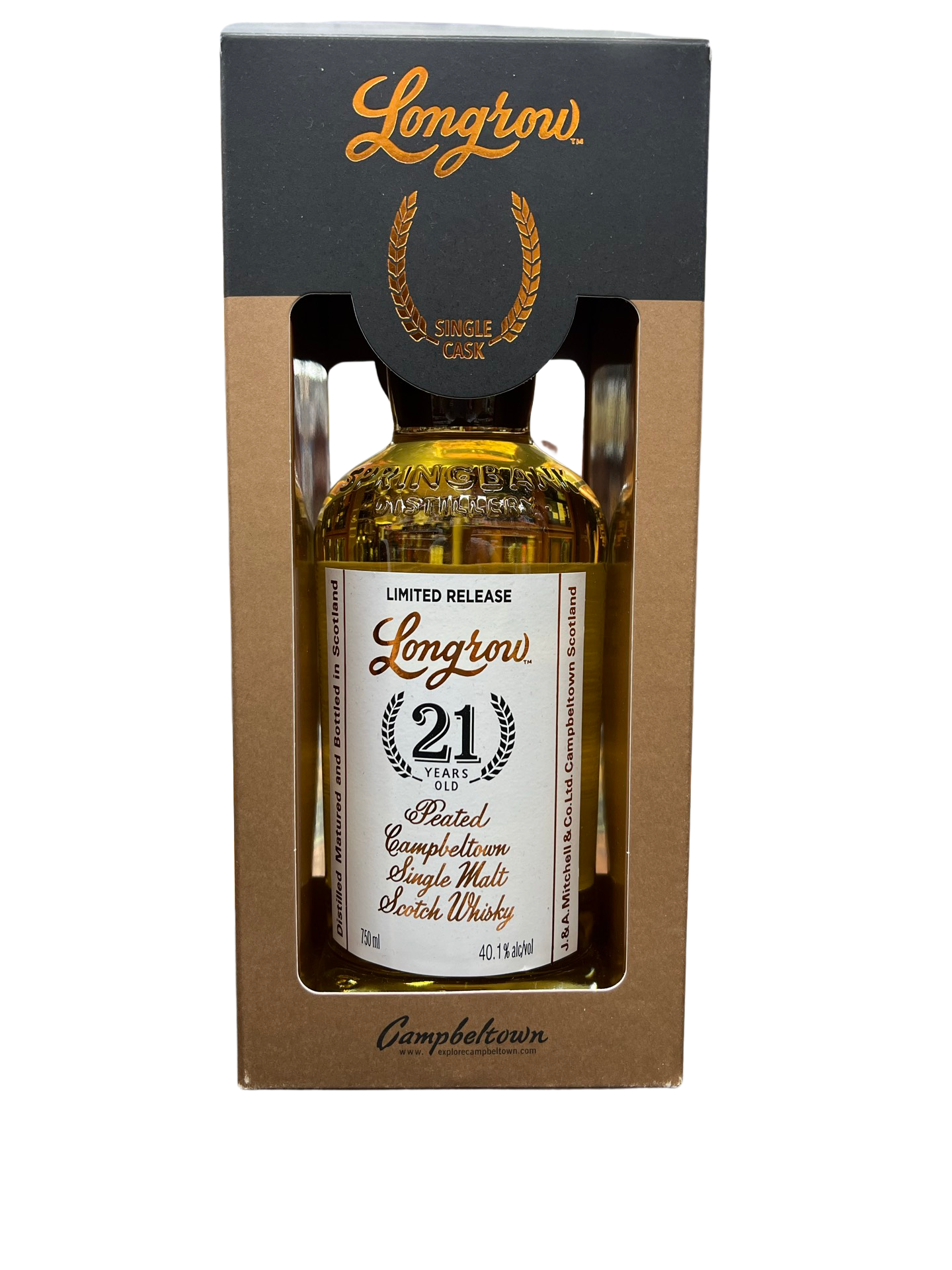 2022 Longrow 21 Year Old Limited Release Single Cask Rum Cask Scotch Whiskey 750ml