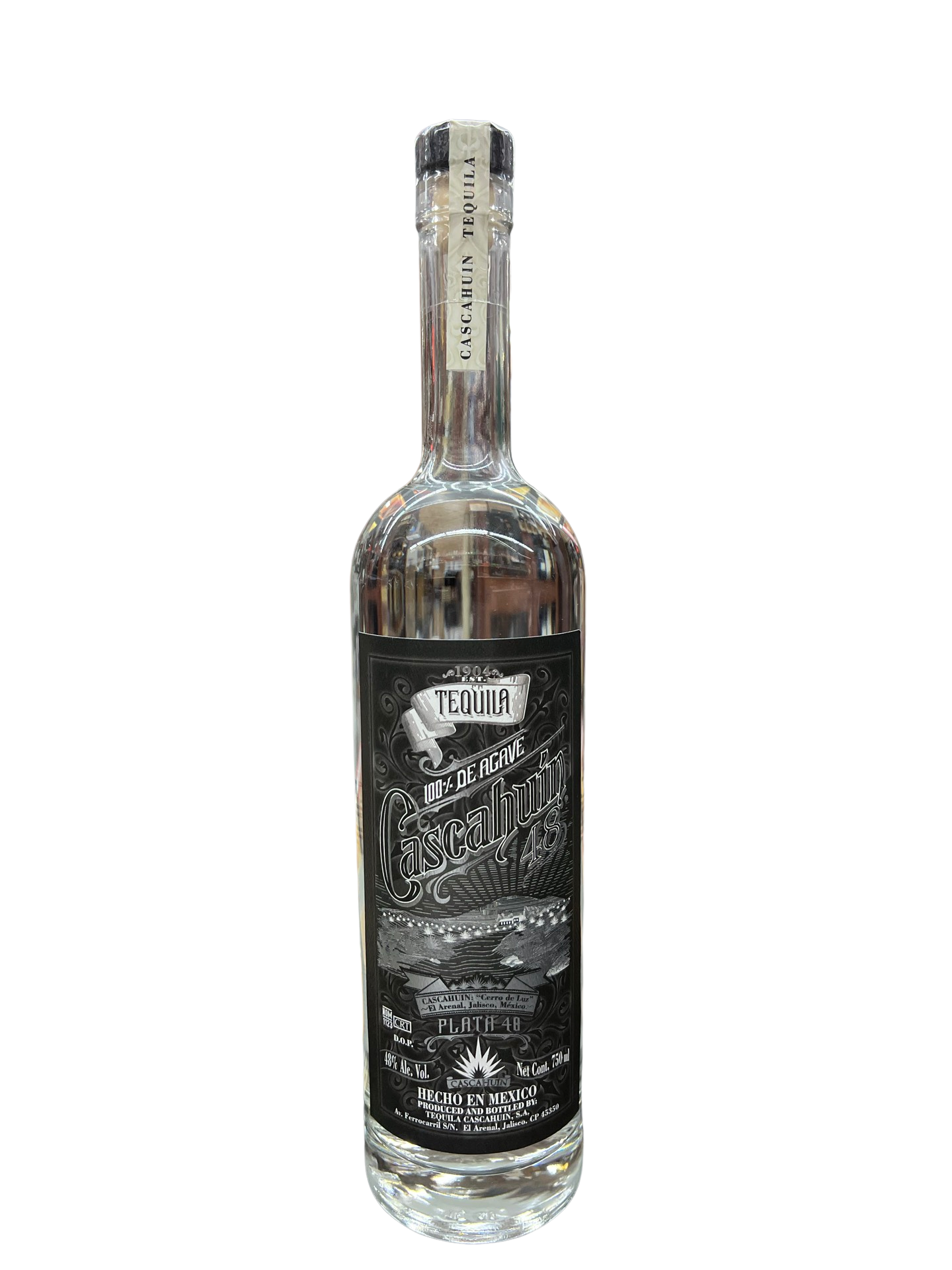 Cascahuin Plata 48 Tequila 750ml