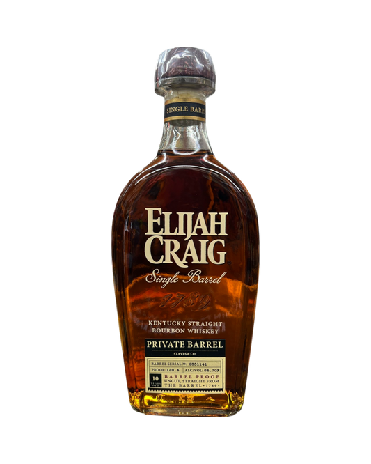 Elijah Craig Small Batch Single Barrel Select Kentucky Straight Bourbon Whisky Aged 10yr 750ml