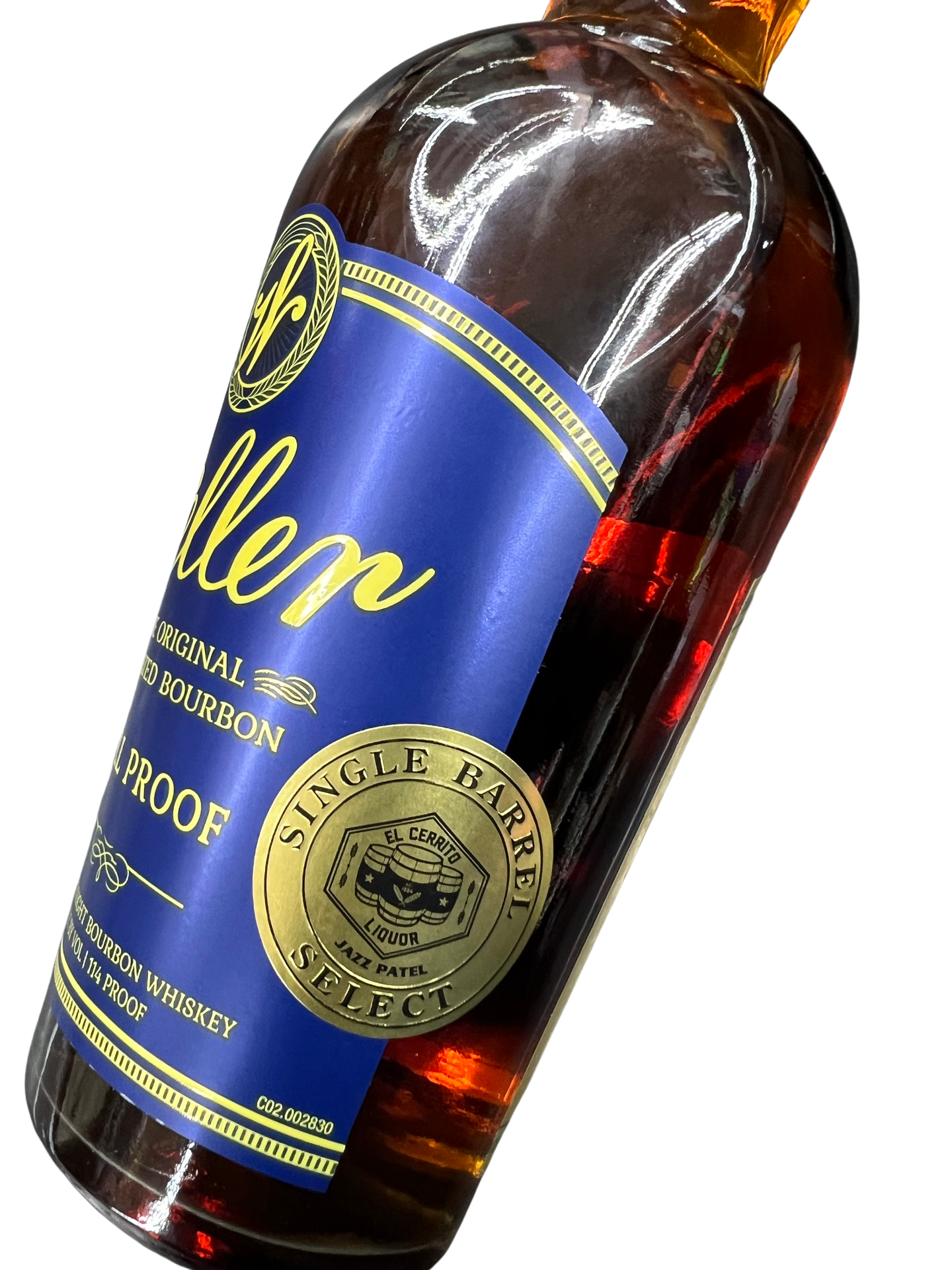 W. L. Weller Full Proof El Cerrito Liquors Store Pick Kentucky Straight Wheated Bourbon Whiskey
