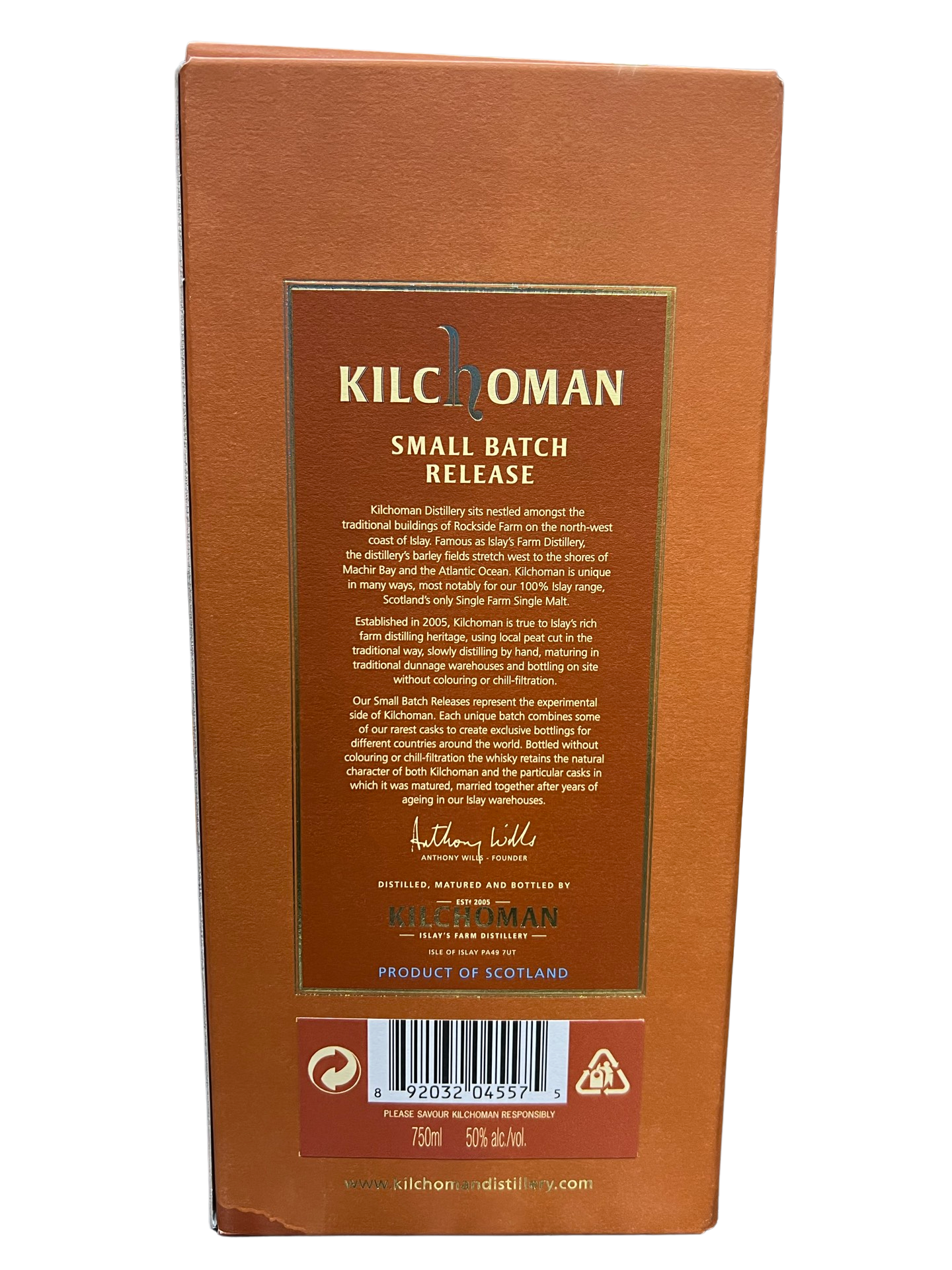 Kilchoman USA STR/Bourbon/Sherry No.7 Small Batch Release Single Malt Scotch Whisky 750ml