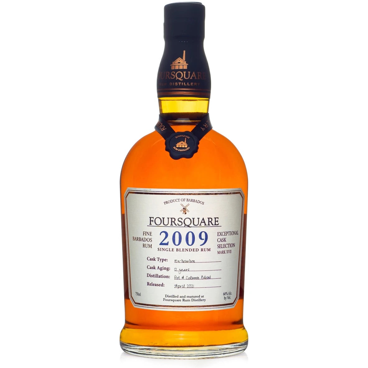 2009 Foursquare Vintage Single Blended Rum 750ml