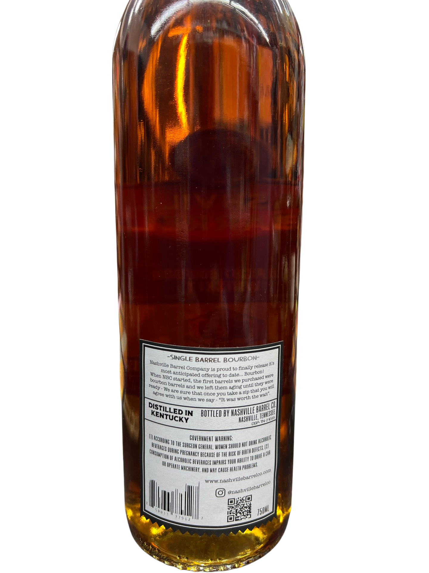 Nashville 8 Year Old Single Barrel EL Cerrito Liquor Store Pick Kentucky Straight Bourbon Whiskey 750ml