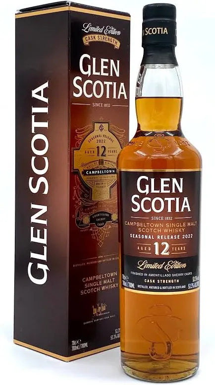 2022 Glen Scotia 12 Year Old Seasonal Release Single Malt Scotch Whisky 700ml