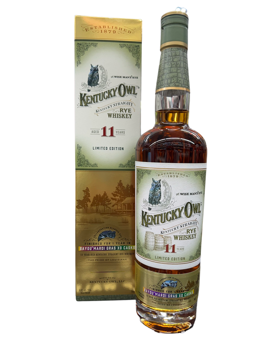 Kentucky Owl Mardi Gras XO Cask Limited Edition 11 Year Old Straight Rye Whiskey 750ml