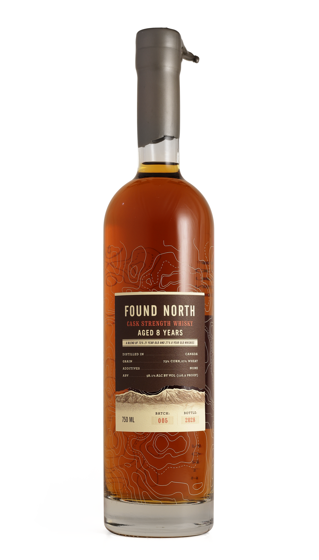 Found North 8 Year Old Batch 005 Cask Strength Whiskey 750ml