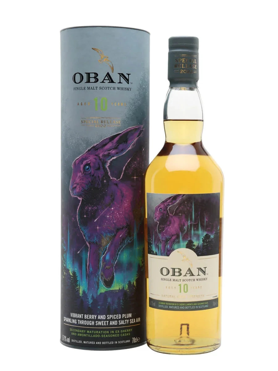 2022 Oban Natural Cask Strength 10 Year Old Special Release Single Malt Scotch Whisky 750ml