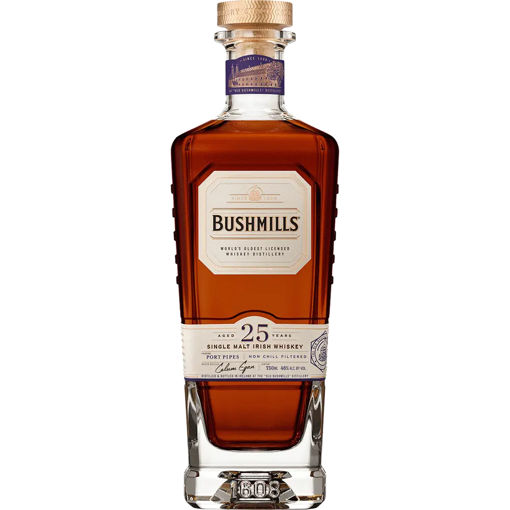 Bushmills Port Pipes Finish 25 Year Old Single Malt Irish Whiskey 750ml