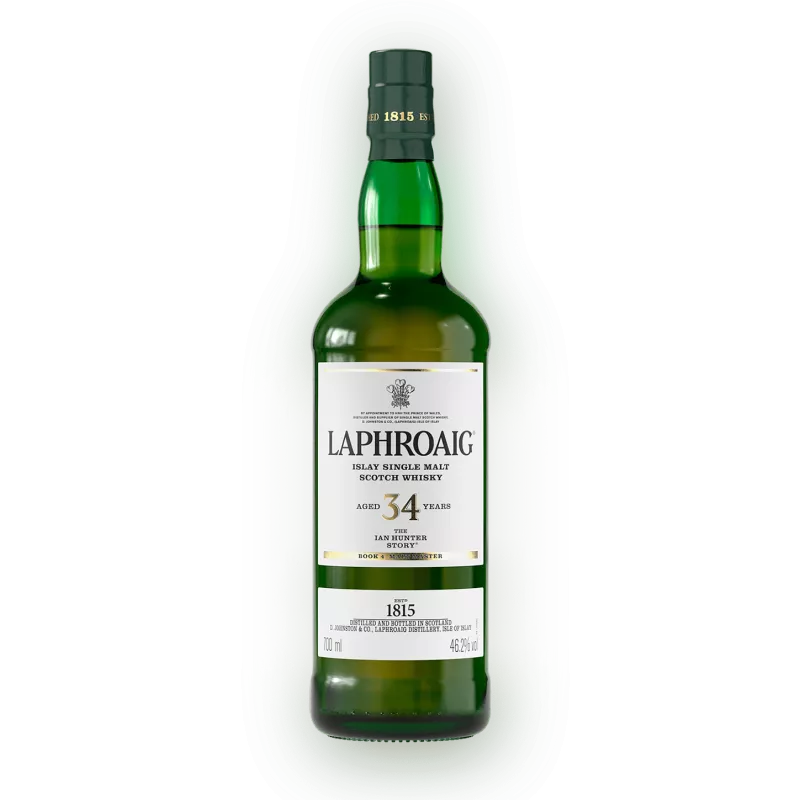 Laphroaig 34 Year Old The Ian Hunter Story Book 4 Single Malt Scotch Whiskey 750ml