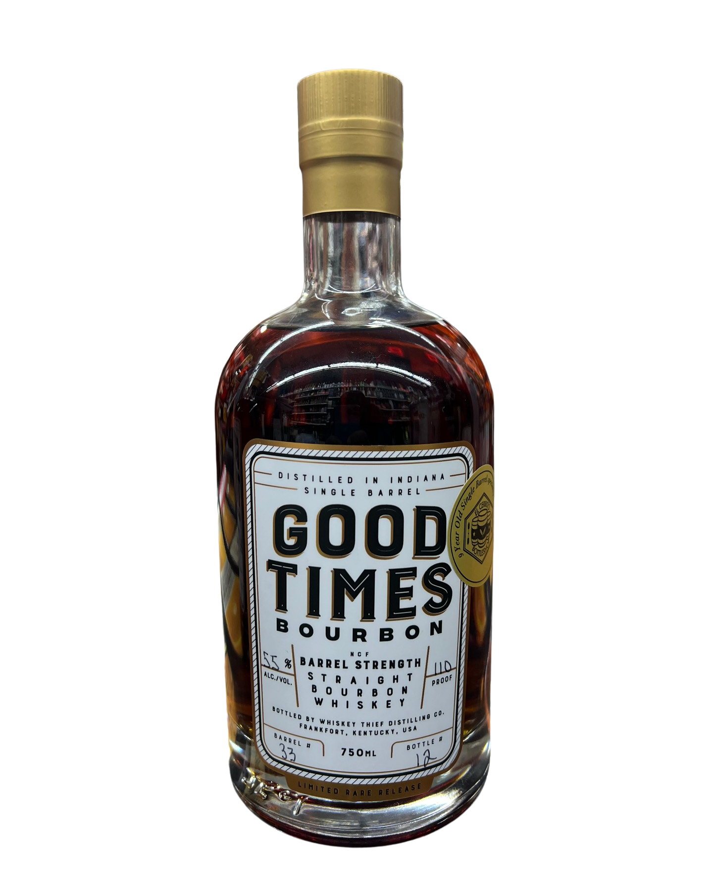 Good Times 9 Year Old EL Cerrito Liquor Store Single Barrel Bourbon Whiskey Pick 750ml