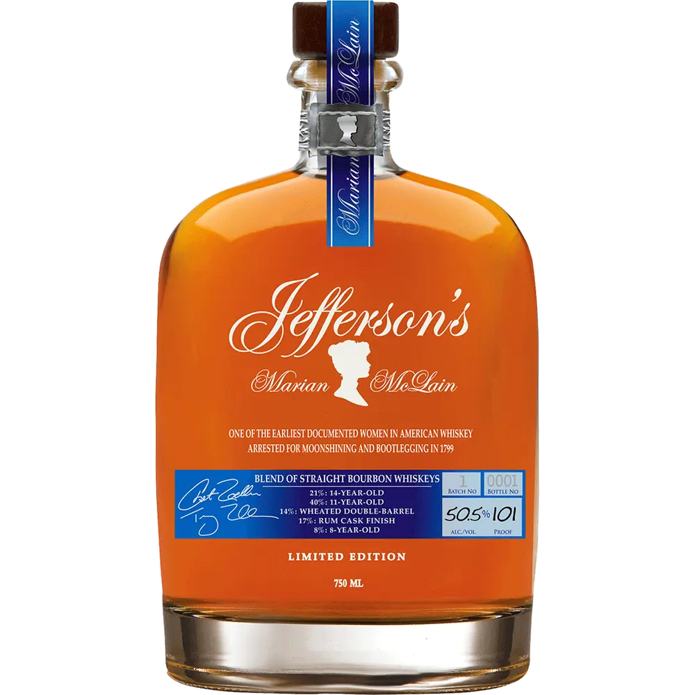 Jefferson's  Marian McLain Limited Edition Straight Bourbon Whiskey 750ml
