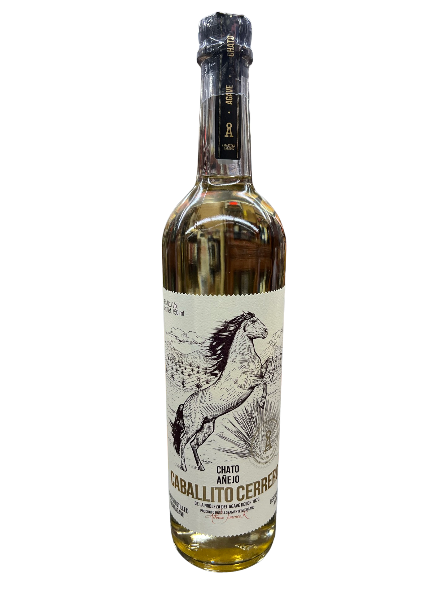 Caballito Cerrero Chato Anejo Agave Spirit 750ml
