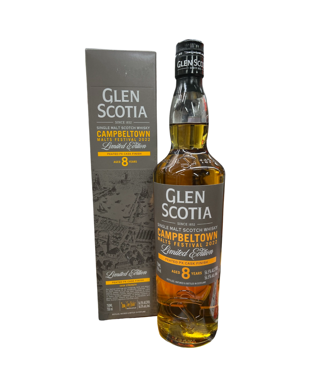 2022 Glen Scotia Vintage Malts Festival Peated PX Cask Finish 8 Year Old Single Malt Scotch Whisky 750ml