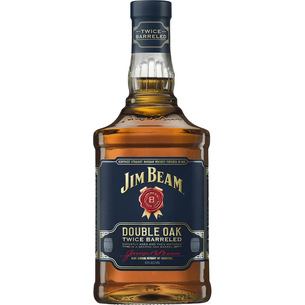 Jim Beam Double Oak Twice Barreled Straight Bourbon Whiskey 750ml