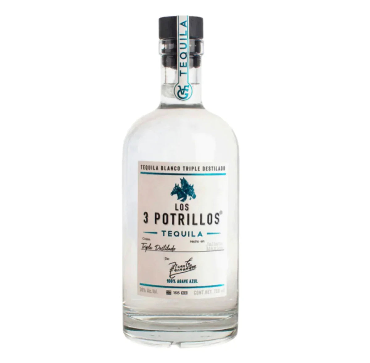 Los 3 Potrillos Blanco Tequila 750ml