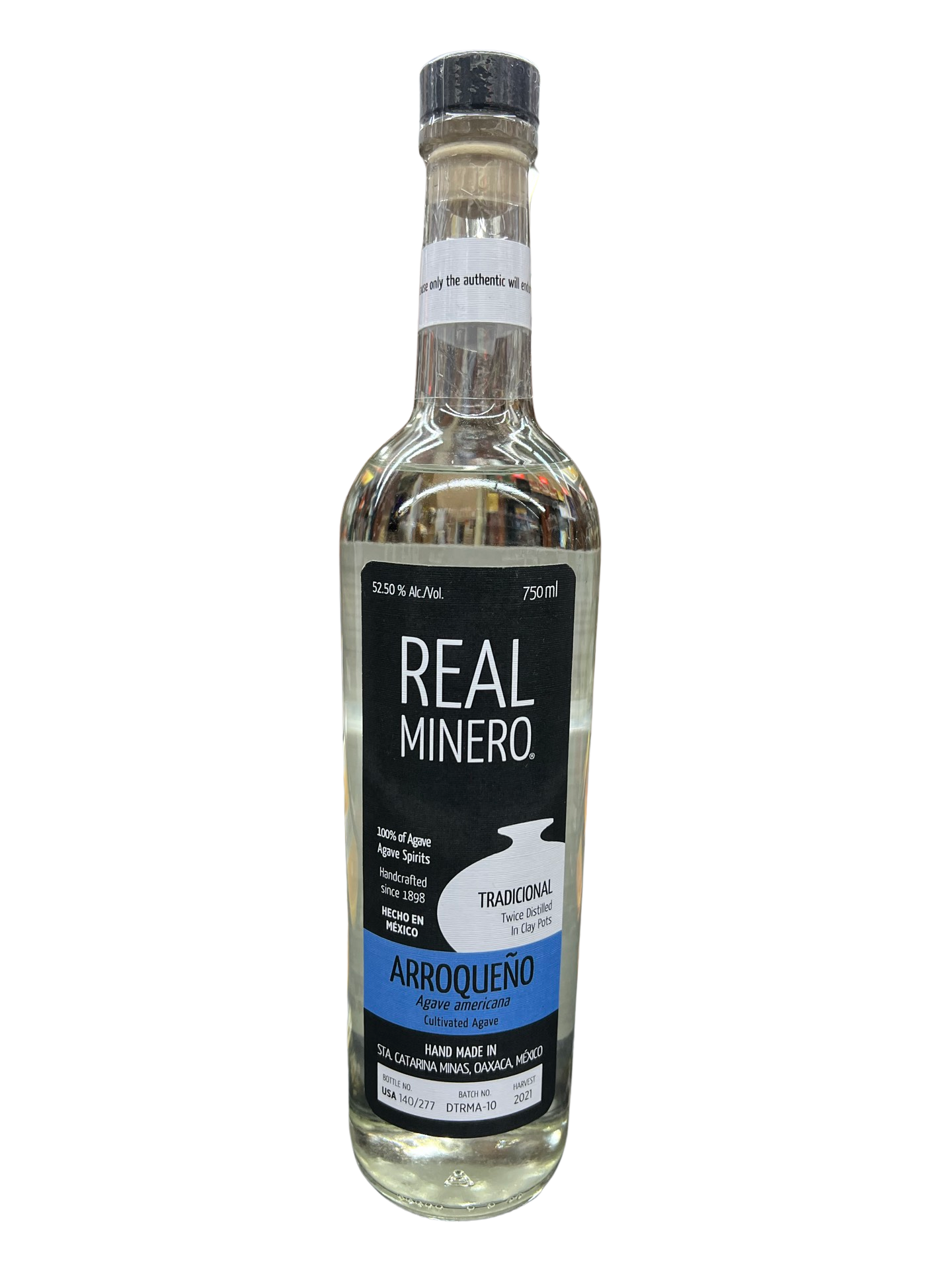 Real Minero Destilado De Agave Arroqueno Ancestral Mezcal 750ml
