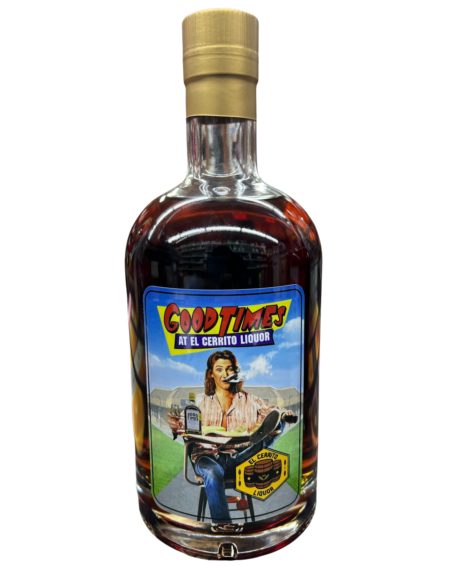 Good Times 9 Year Old EL Cerrito Liquor Store Single Barrel Bourbon Whiskey Pick 750ml