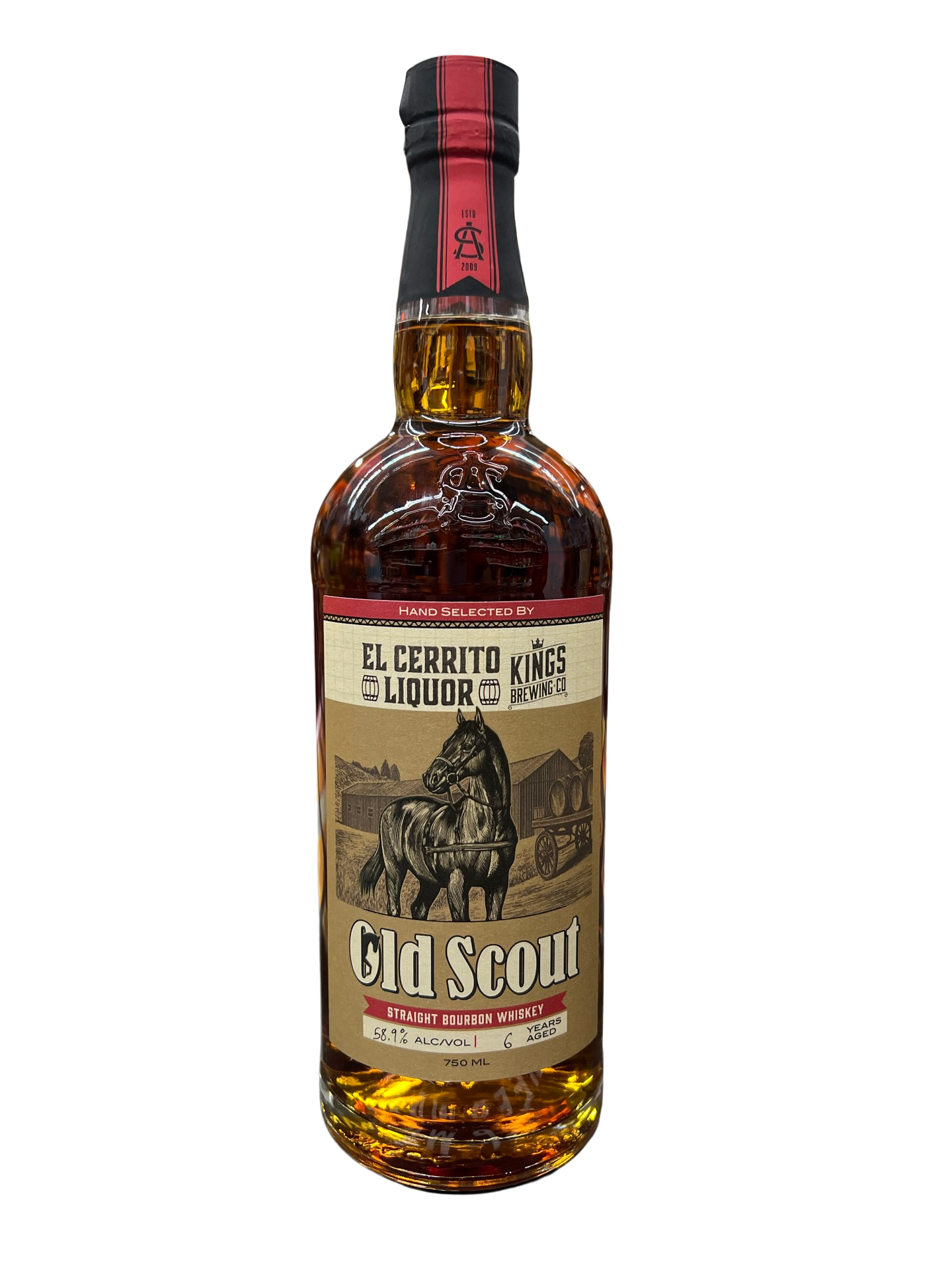 Old Scout  El Cerrito Liquor Store Pick Straight Bourbon Whiskey 750ml