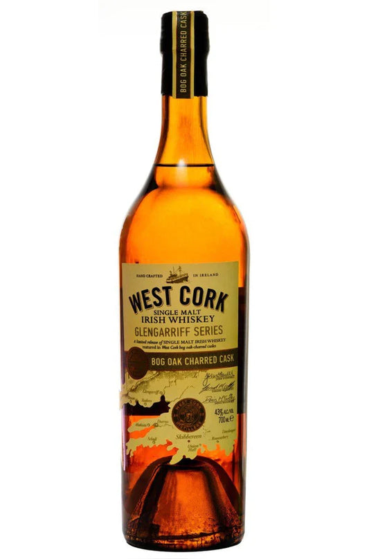 West Cork Distillers Glengarriff Series Bog Oak Charred Cask Single Malt Irish Whiskey