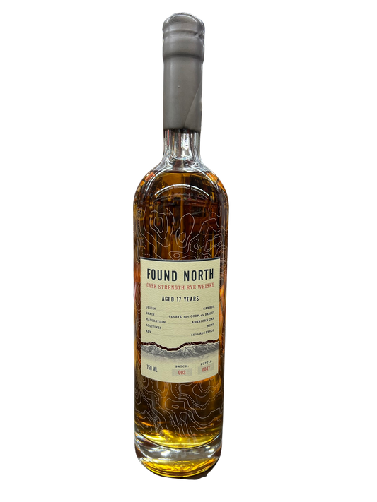 Found North 17 Year Old Batch 003 Cask Strength Rye Whiskey 750ml
