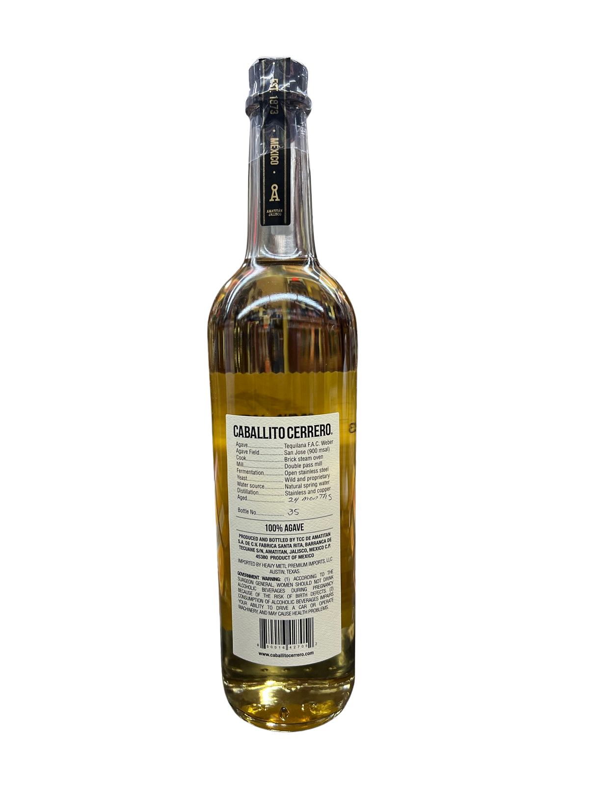Caballito Cerrero Azul Anejo Agave Spirit 750ml