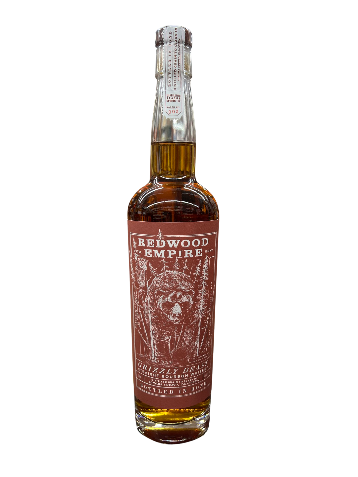 Redwood Empire Grizzly Beast Straight Bourbon Whiskey