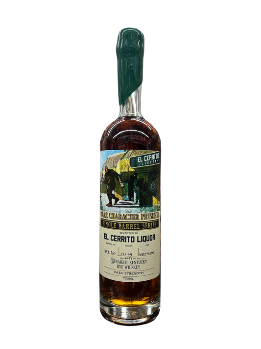 Rare Character Single Barrel Selected By EL Cerrito Liquor Store Pick Straight Kentucky Rye Whiskey 750ml