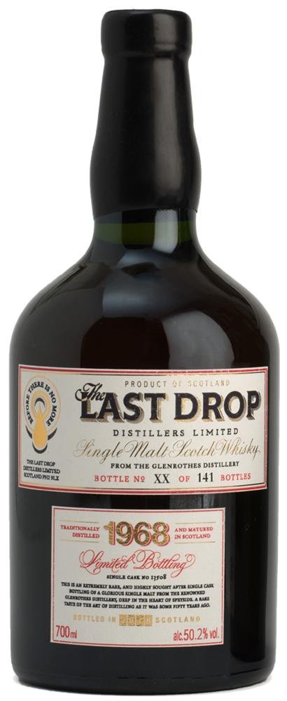 1968 Last Drop Glenrothes Single Malt Scotch Whisky Casks #13508 750ml