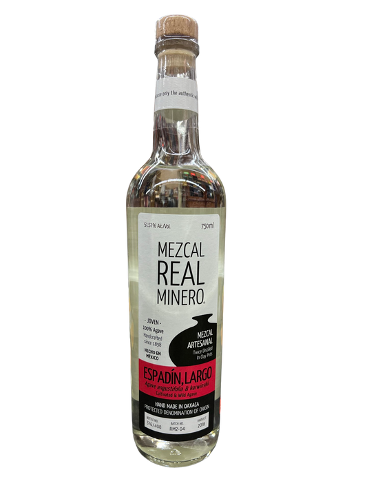 Real Minero Espadin Largo Mezcal 750ml