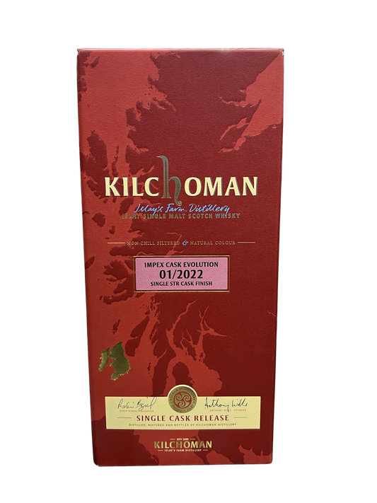 Kilchoman 8 Year Old ImpEx Evolution STR Finish Cask Strength Islay Single Malt Scotch Whisky 750ml
