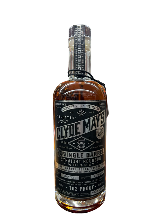 Clyde May's Single Barrel 5 Year Old El Cerrito Liquor Store Pick Straight Bourbon Whiskey 750ml