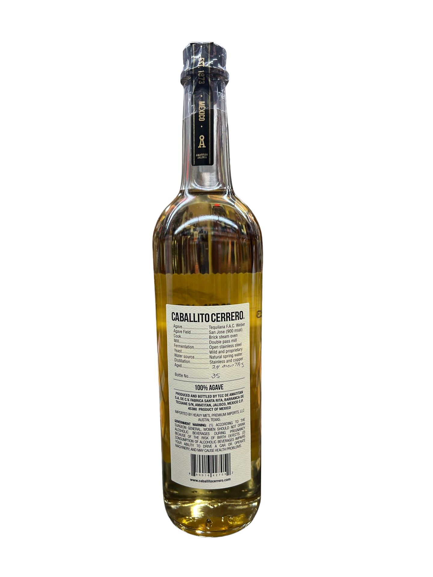 Caballito Cerrero Azul Anejo Agave Spirit 750ml