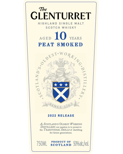 Glenturret Peat Smoked 10 Year Old Single Malt Scotch Whisky 750ml